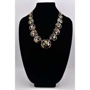 Wild Bryde Hummingbird Necklace Vintage Necklace Gold-Plated Cutout Bird BinBQ